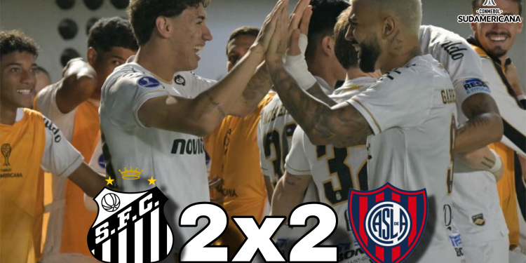 Santos deixa vitória escapar contra o San Lorenzo e se complica na Sul-Americana