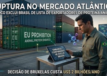RUPTURA NO MERCADO ATLÂNTICO: BLOCO EXCLUI BRASIL DE LISTA DE EXPORTADORES DE PROTEÍNA ANIMAL.