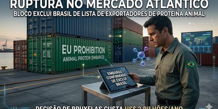 RUPTURA NO MERCADO ATLÂNTICO: BLOCO EXCLUI BRASIL DE LISTA DE EXPORTADORES DE PROTEÍNA ANIMAL.