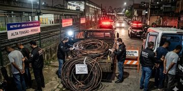 LOGÍSTICA DO CRIME INTERROMPIDA: GRUPO É CAPTURADO COM MILHARES DE QUILOS DE COBRE SUBTRAÍDOS DOS TRILHOS.