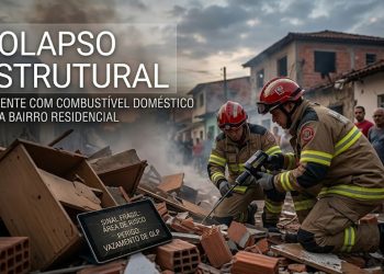 COLAPSO ESTRUTURAL: INCIDENTE COM COMBUSTÍVEL DOMÉSTICO ABALA BAIRRO RESIDENCIAL.