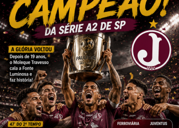 Juventus da Mooca  marca aos 47 do 2º tempo e é campeão da Série A2