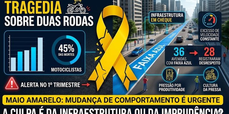 TRAGÉDIA SOBRE DUAS RODAS: Balanço revela que quase metade das vítimas fatais no sistema viário são condutores de motos.
