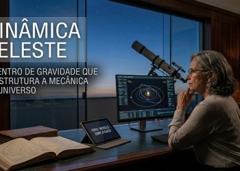 DINÂMICA CELESTE: O CENTRO DE GRAVIDADE QUE REESTRUTURA A MECÂNICA DO UNIVERSO.