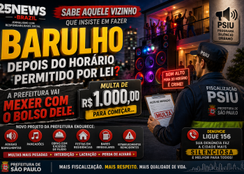 SOM ALTO: LEI VAI PUNIR NO BOLSO O INFRATOR