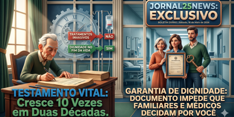 VOCÊ SABE O QUE É TESTAMENTO VITAL ? NA ÚLTIMA DÉCADA CRESCEU 10 VEZES.
