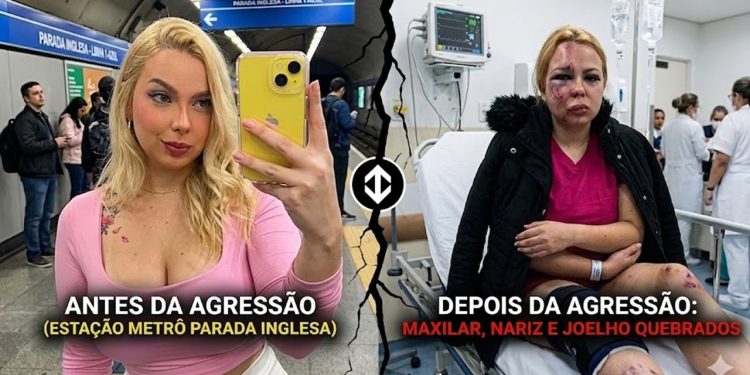 COVARDIA NOS TRILHOS: AGRESSOR QUEBRA MAXILAR DE JOVEM NO METRÔ.