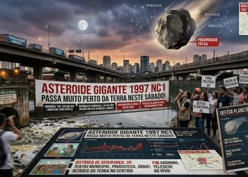 ASTEROIDE GIGANTE PASSA MUITO PERTO DO NOSSO PLANETA NESTE SÁBADO