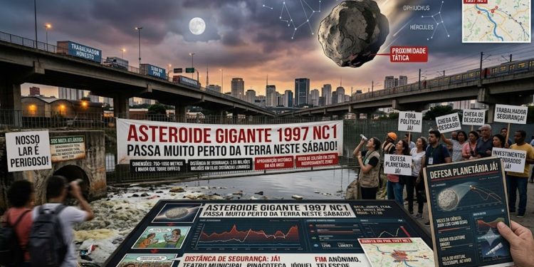 ASTEROIDE GIGANTE PASSA MUITO PERTO DO NOSSO PLANETA NESTE SÁBADO