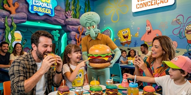 FENDA DO BIQUÍNI NA CAPITAL: BOB ESPONJA ABRE RESTAURANTE EM SP.