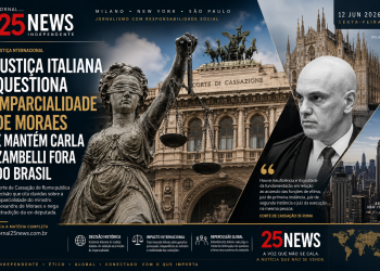 JUSTIÇA ITALIANA QUESTIONA IMPARCIALIDADE DE MORAES E MANTÉM CARLA ZAMBELLI EM LIBERDADE