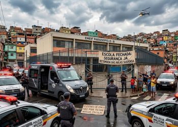 CERCO EM PARAISÓPOLIS: ESCOLA FECHA E POLÍCIA ENCURRALA O CRIME.