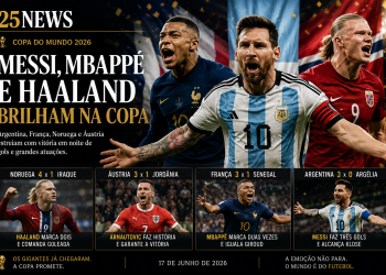 🌟 MESSI, MBAPPÉ E HAALAND DÃO SHOW NA COPA DO MUNDO 2026