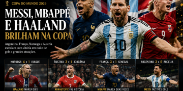 🌟 MESSI, MBAPPÉ E HAALAND DÃO SHOW NA COPA DO MUNDO 2026