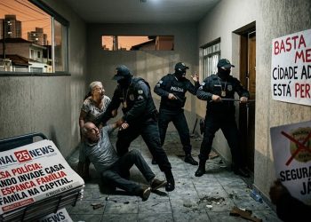 FALSA POLÍCIA: Bando invade casa e espanca família na capital.