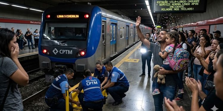 MILAGRE NOS TRILHOS: CRIANÇA SOBREVIVE A QUEDA NA LINHA 9