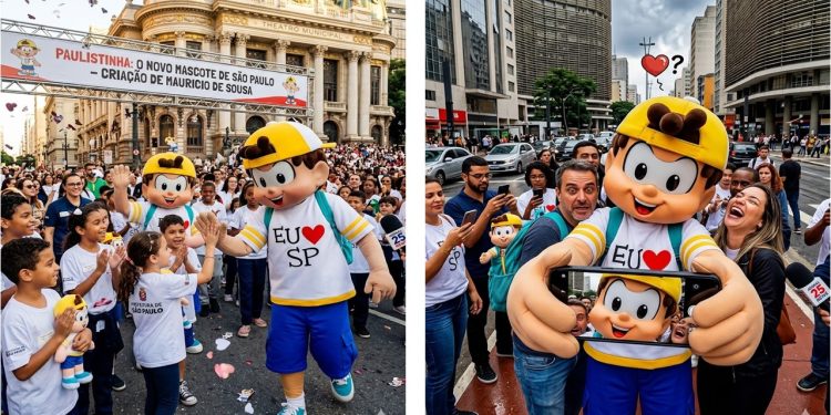 MAURICIO DE SOUSA DESENHA O PAULISTINHA, NOVO MASCOTE DE SP