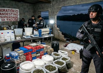 FÁBRICA DE DROGAS CAI: PM FECHA FORTALEZA DO TRÁFICO NA BILLINGS.