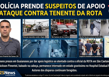 POLÍCIA PRENDE DOIS SUSPEITOS DE APOIO AO ATENTADO CONTRA TENENTE DA ROTA EM SÃO CAETANO DO SUL