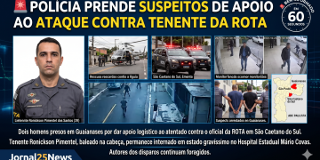POLÍCIA PRENDE DOIS SUSPEITOS DE APOIO AO ATENTADO CONTRA TENENTE DA ROTA EM SÃO CAETANO DO SUL