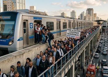 CAOS NOS TRILHOS: PORTAS QUEBRADAS TRAVAM TRÊS LINHAS DO METRÔ.