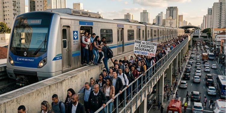 CAOS NOS TRILHOS: PORTAS QUEBRADAS TRAVAM TRÊS LINHAS DO METRÔ.