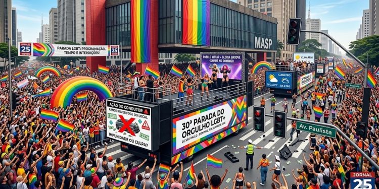 TRAVADA PARA A FESTA: PARADA LGBT+ FECHA AVENIDA PAULISTA NESTE DOMINGO.