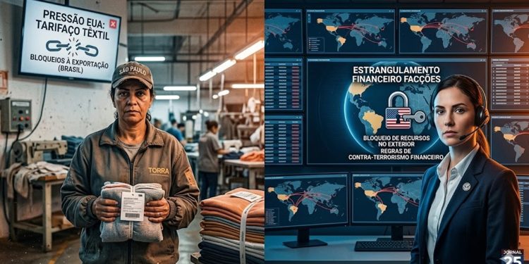 PRESSÃO AMERICANA: TRUMP SUFOCA INDÚSTRIA E ASFIXIA FACÇÕES.