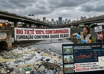 RIO TIETÊ ESTÁ COMPLETAMENTE CONTAMINADO DA NASCENTE ATÉ A FOZ.