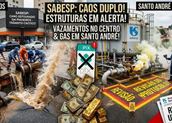 DESLEIXO DA SABESP: NOVOS VAZAMENTOS DEIXAM POPULAÇÃO EM ALERTA.