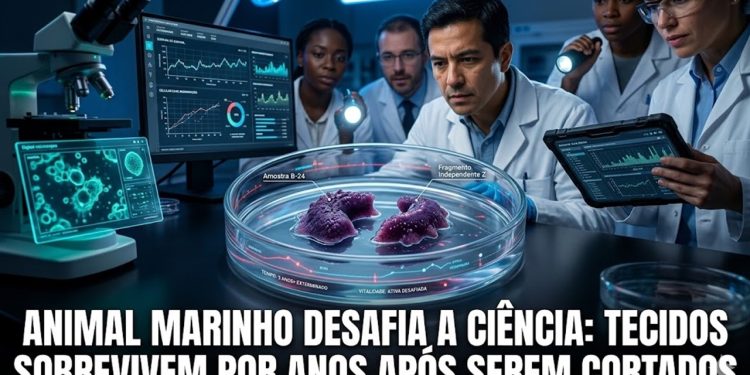 TECIDO ZUMBI: PEDAÇO DE ANIMAL VIVE 3 ANOS APÓS CORTADO.