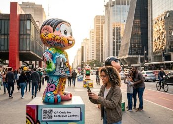 MÔNICA OCUPA SÃO PAULO: ARTE, TECNOLOGIA E NOSTALGIA NAS CALÇADAS