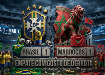 ESTREIA SOB TENSÃO: Brasil empata em 1×1 com Marrocos e abre Copa do Mundo com alerta ligado
