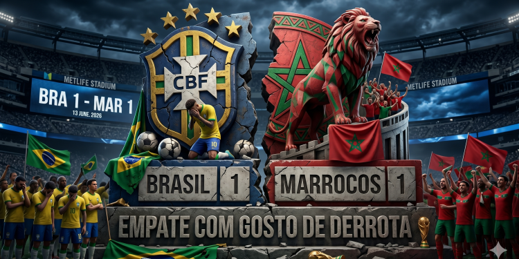 ESTREIA SOB TENSÃO: Brasil empata em 1×1 com Marrocos e abre Copa do Mundo com alerta ligado