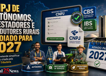 CNPJ PARA AUTÔNOMOS E PRESTADORES DE SERVIÇOS É ADIADO PARA 2027