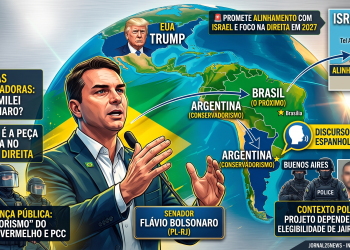 “O BRASIL SERÁ O PRÓXIMO”, DIZ FLÁVIO BOLSONARO EM DISCURSO NA ARGENTINA