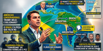 “O BRASIL SERÁ O PRÓXIMO”, DIZ FLÁVIO BOLSONARO EM DISCURSO NA ARGENTINA