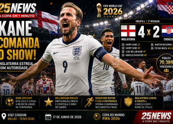 🏴 INGLATERRA VENCE CROÁCIA EM JOGÃO DE SEIS GOLS E ASSUME A LIDERANÇA DO GRUPO L