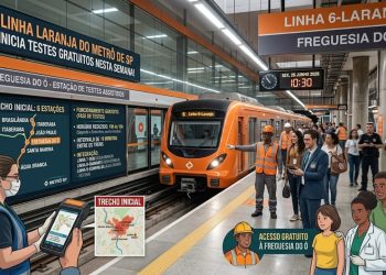 LINHA LARANJA DO METRÔ DE SP INICIA TESTES NESTA SEMANA.