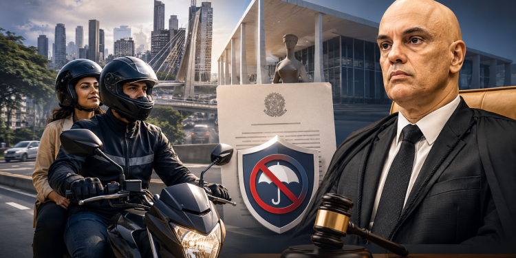 MORAES SUSPENDE SEGURO ADICIONAL PARA MOTOTÁXI POR APLICATIVO EM SÃO PAULO
