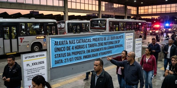 ALERTA NAS CATRACAS: PROJETO DE LEI QUER BILHETE ÚNICO DE 4 HORAS E TARIFA ZERO NOTURNA EM SP