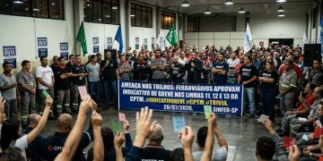 AMEAÇA NOS TRILHOS: FERROVIÁRIOS APROVAM INDICATIVO DE GREVE NAS LINHAS 11, 12 E 13 DA CPTM