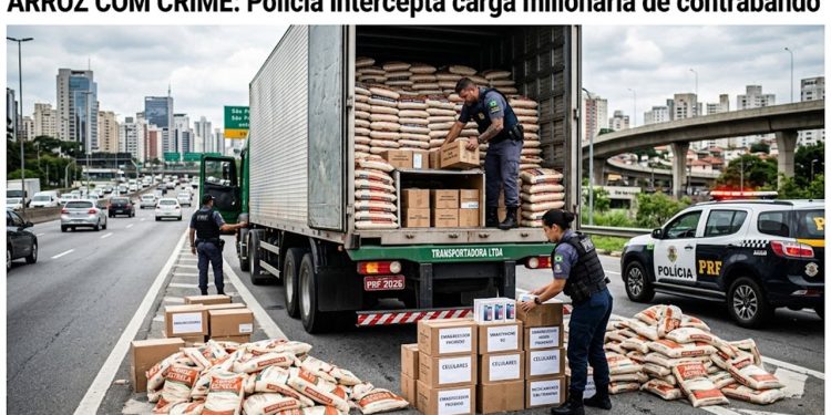 ARROZ COM CRIME: Polícia intercepta carga milionária de contrabando