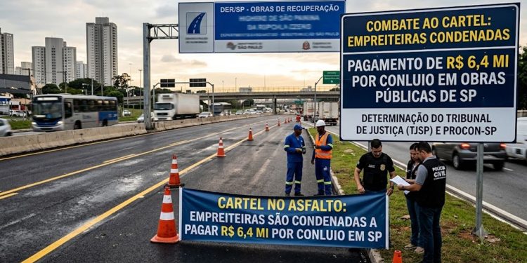 CARTEL NO ASFALTO: EMPREITEIRAS SÃO CONDENADAS A PAGAR R$ 6,4 MI POR CONLUIO EM SP