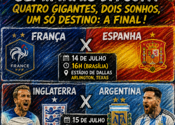 Semifinais da Copa estão definidas: Argentina enfrenta a Inglaterra, e França encara a Espanha