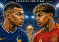França e Espanha fazem duelo de gigantes na primeira semifinal da Copa do Mundo