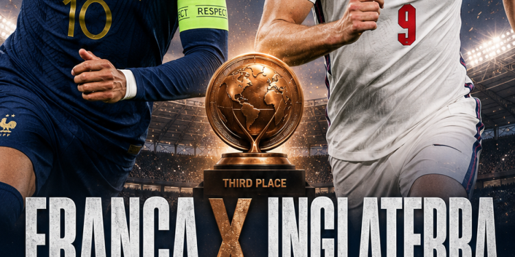 CLÁSSICO EUROPEU VALE O BRONZE: FRANÇA E INGLATERRA DECIDEM O TERCEIRO LUGAR DA COPA DO MUNDO