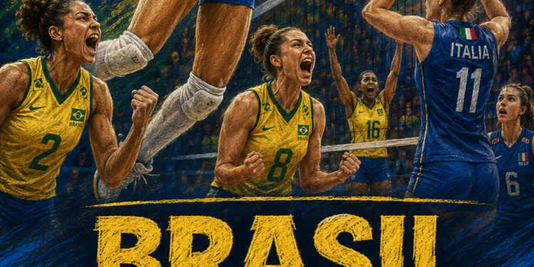 GIGANTE NO TIE-BREAK: BRASIL DERRUBA A ITÁLIA E ESTÁ NA FINAL DA VNL FEMININA
