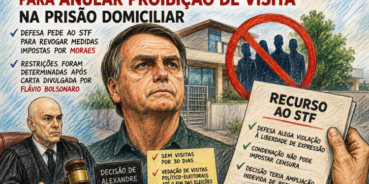DEFESA DE BOLSONARO RECORRE AO STF CONTRA SUSPENSÃO DE VISITAS E RESTRIÇÕES POLÍTICAS