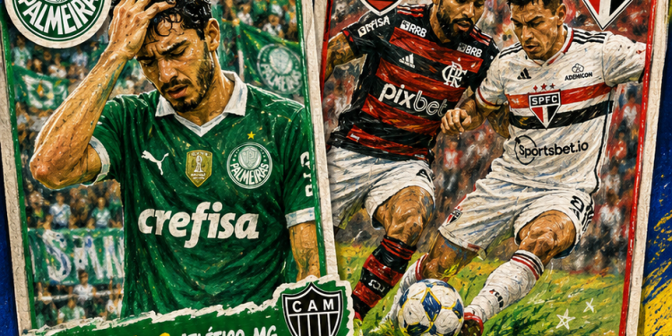 20ª rodada: PAULISTAS TROPEÇAM NO BRASILEIRÃO: PALMEIRAS PERDE; SÃO PAULO, SANTOS E CORINTHIANS EMPATAM